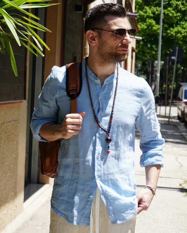Camicia lino coreana