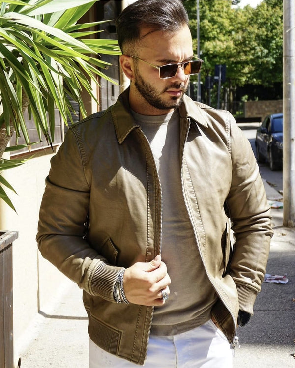 Giubbino eco pelle