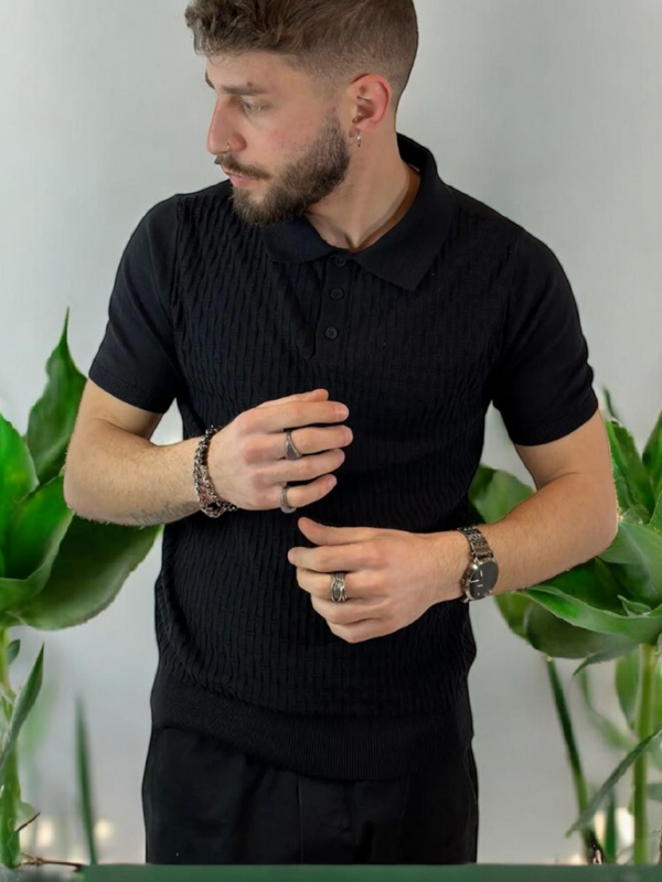 Polo filo lavorata