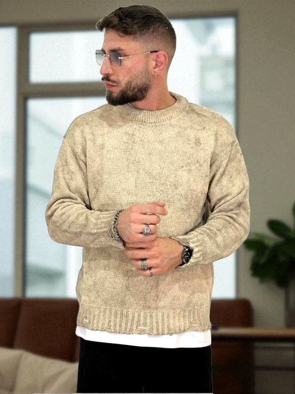 maglione sfangiato