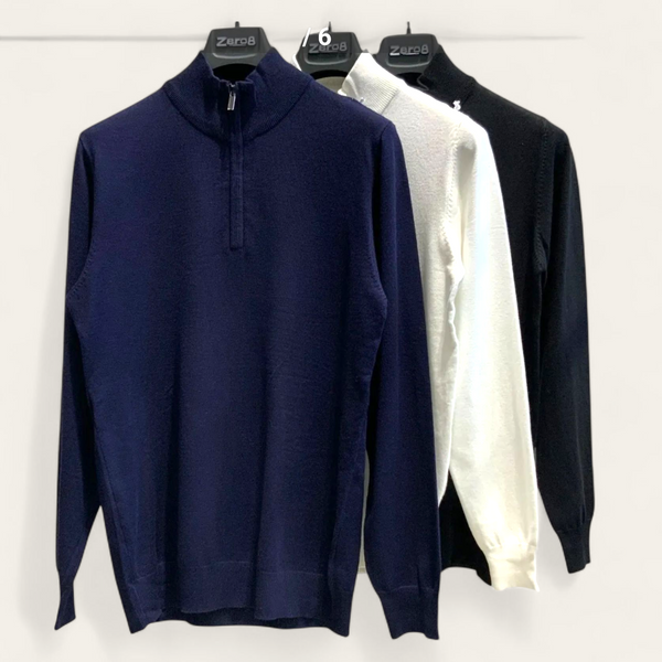 Maglione mezza  zip